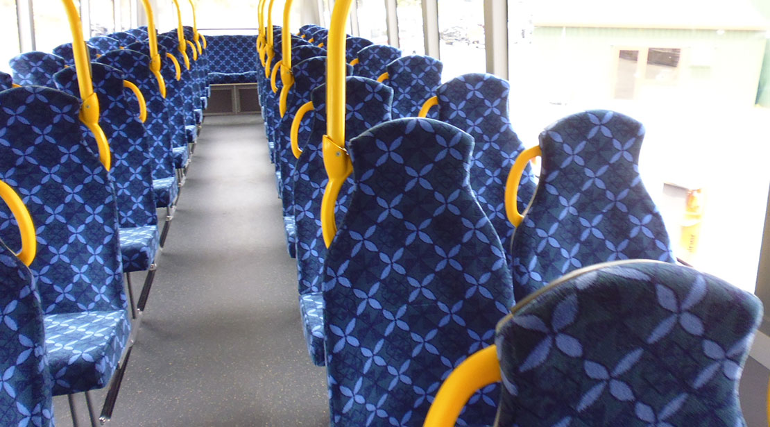 Interior city bus