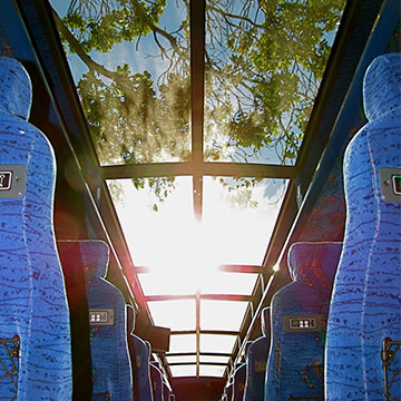 interior luxury coach bus