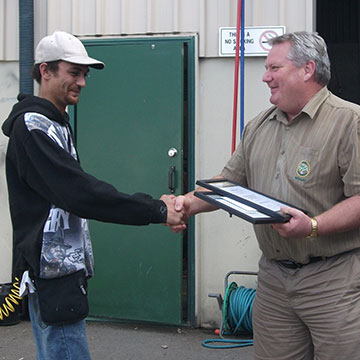 Certificates in Coach Building from Managing Director Richard Drummond.