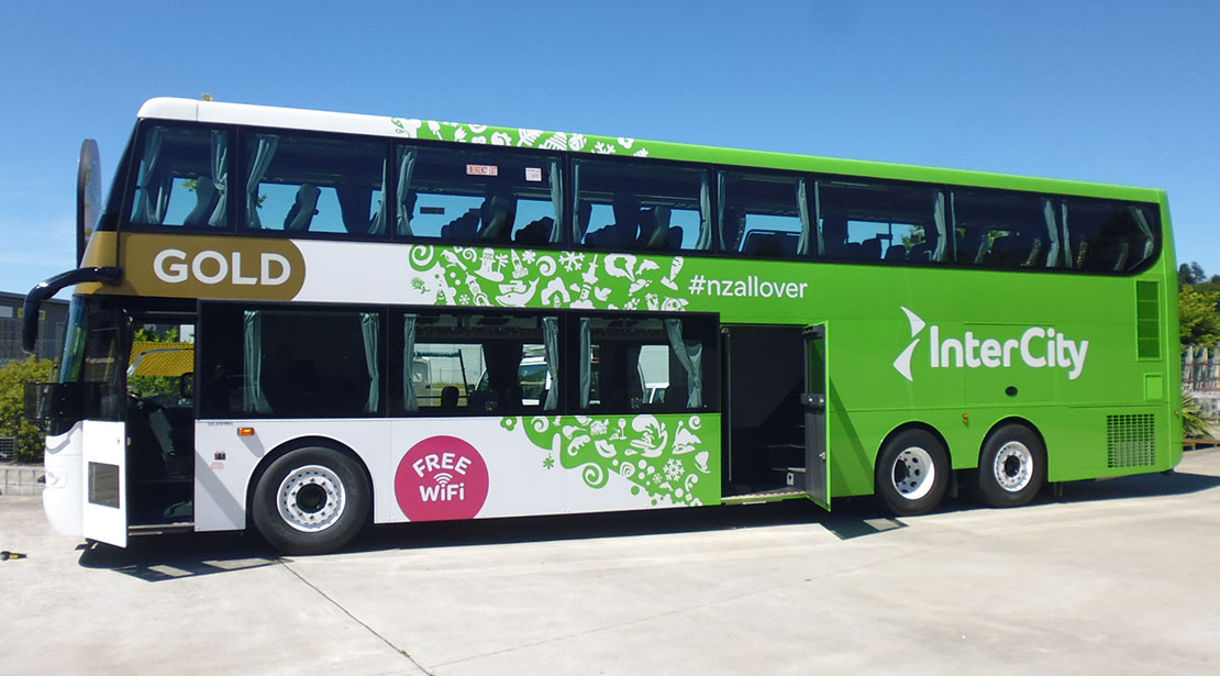 Intercity double decker bus