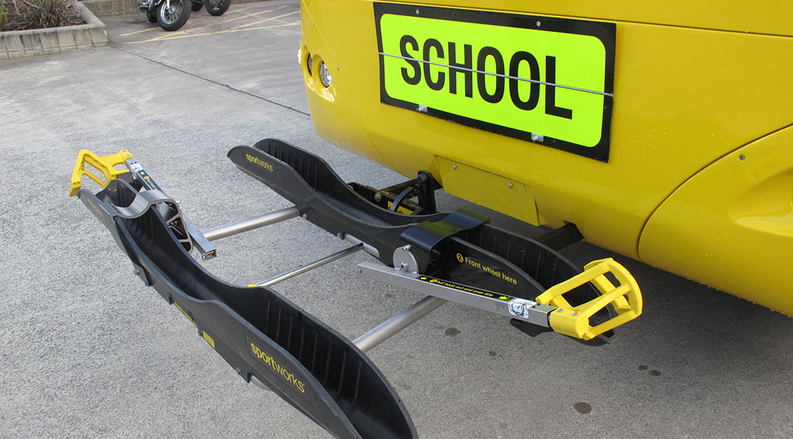 bike rack for city buses