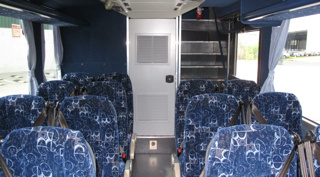 Route bus interior